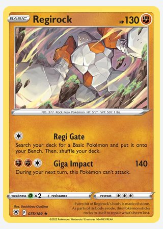 Regirock — catalogusbeeld
