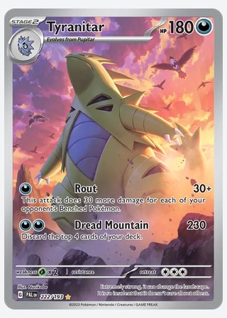 Tyranitar — catalogusbeeld