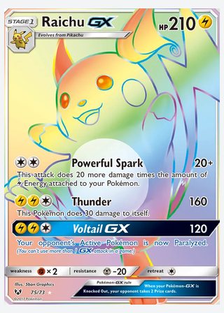 Raichu GX — catalogusbeeld
