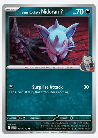 Team Rocket's Nidoran♀ — catalogusbeeld