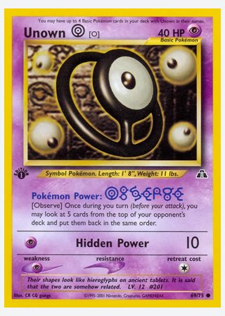 Unown [O] — catalogusbeeld