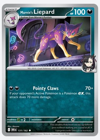 Marnie's Liepard — catalogusbeeld