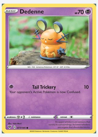 Dedenne — catalogusbeeld