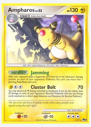 Ampharos — catalogusbeeld