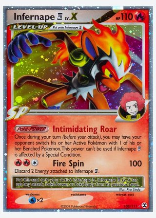 Infernape E4 LV.X — catalogusbeeld