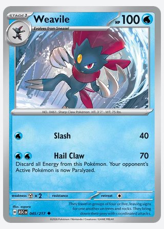 Weavile — catalogusbeeld