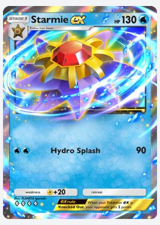 Starmie ex — catalogusbeeld