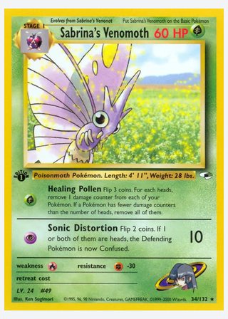 Sabrina's Venomoth — catalogusbeeld