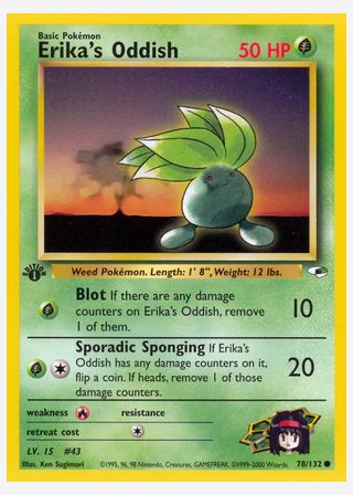 Erika's Oddish — catalogusbeeld