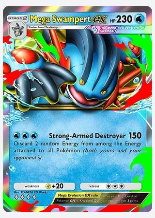 Mega Swampert ex — catalogusbeeld