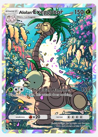 Alolan Exeggutor — catalogusbeeld