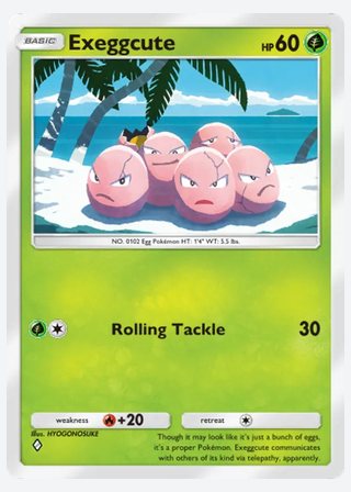 Exeggcute — catalogusbeeld