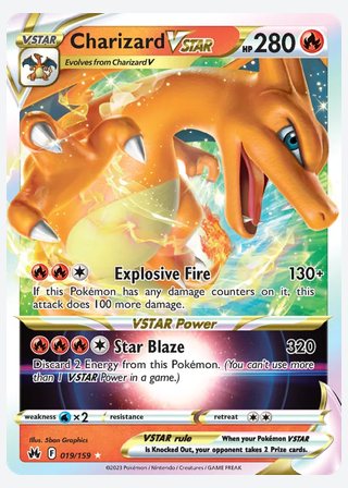 Charizard VSTAR — catalogusbeeld