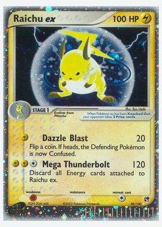 Raichu ex — catalogusbeeld