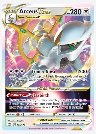 Arceus VSTAR — catalogusbeeld