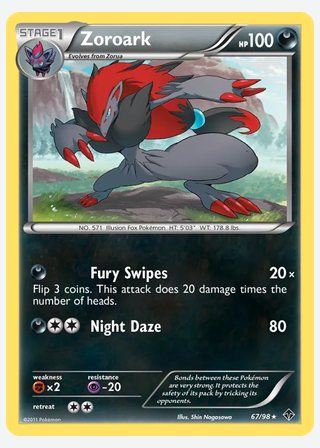 Zoroark — catalogusbeeld