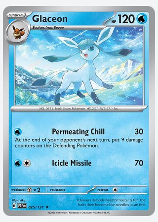 Glaceon — catalogusbeeld