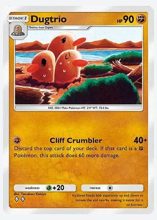Dugtrio — catalogusbeeld