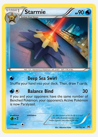 Starmie — catalogusbeeld