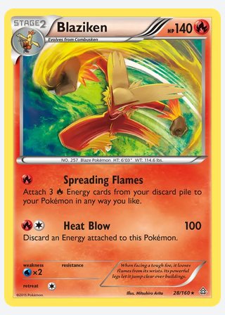 Blaziken — catalogusbeeld