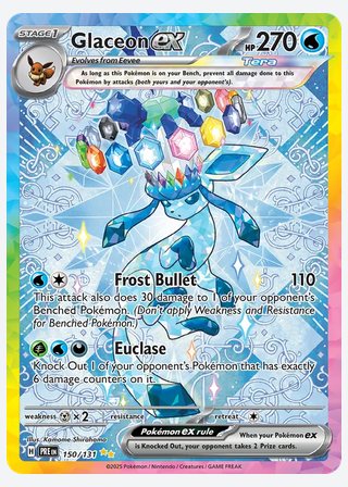 Glaceon ex — catalogusbeeld