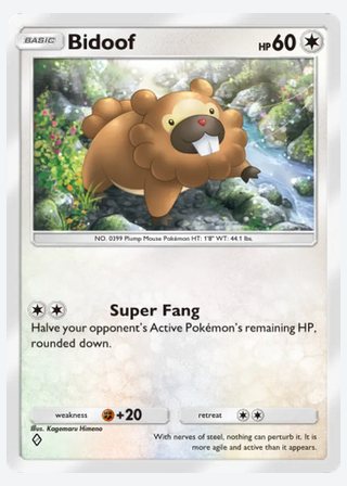 Bidoof — catalogusbeeld