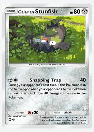 Galarian Stunfisk — catalogusbeeld
