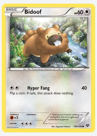 Bidoof — catalogusbeeld