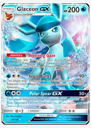 Glaceon GX — catalogusbeeld