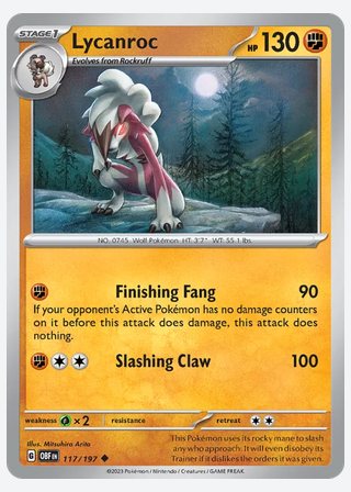Lycanroc — catalogusbeeld