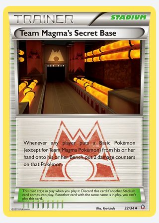 Team Magma's Secret Base — catalogusbeeld