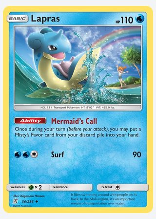 Lapras — catalogusbeeld