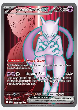 Team Rocket's Mewtwo ex — catalogusbeeld
