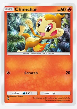 Chimchar — catalogusbeeld