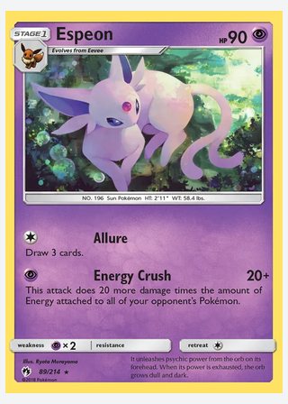 Espeon — catalogusbeeld