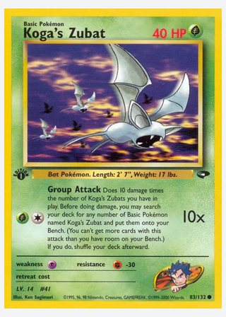 Koga's Zubat — catalogusbeeld