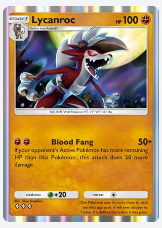 Lycanroc — catalogusbeeld
