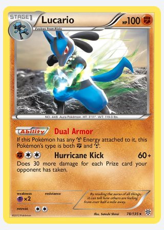 Lucario — catalogusbeeld