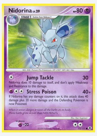 Nidorina — catalogusbeeld