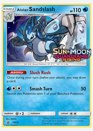 Alolan Sandslash — catalogusbeeld