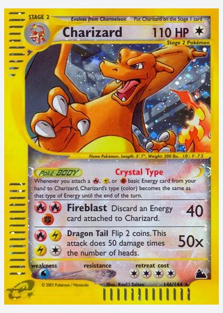 Charizard — catalogusbeeld