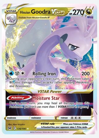 Hisuian Goodra VSTAR — catalogusbeeld