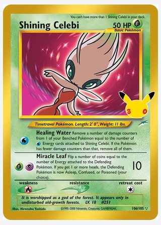 Shining Celebi — catalogusbeeld