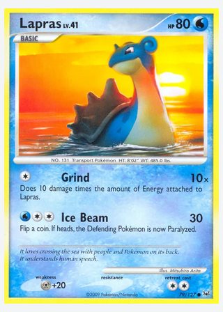 Lapras — catalogusbeeld