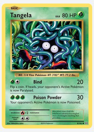 Tangela — catalogusbeeld