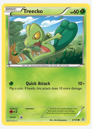 Treecko — catalogusbeeld