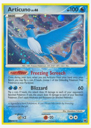 Articuno — catalogusbeeld