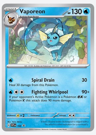 Vaporeon — catalogusbeeld