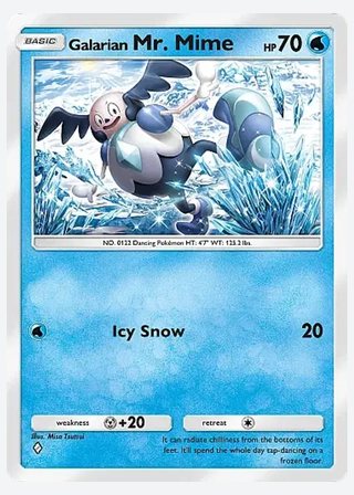 Galarian Mr. Mime — catalogusbeeld