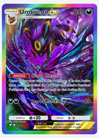 Umbreon ex — catalogusbeeld